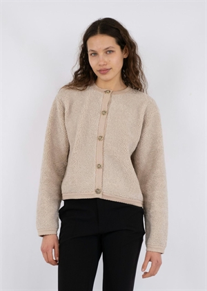 Limo fluffy knit cardigan Sand Neo Noir 